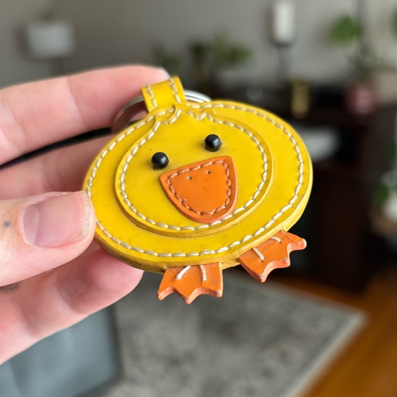 Coach Patent Leather Duck Keychain Charm - Picture 5 of 6